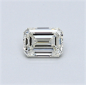 0.41 quilates, Esmeralda Diamante , Color H, claridad VVS2 y certificado por EGL