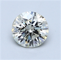 1.02 Carats, Round Diamond with Excellent Cut, H Color, SI1 Clarity and Certified by EGL