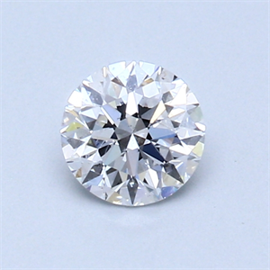 Picture of 0.53 Carats, Round Diamond with Excellent Cut, D Color, SI1 Clarity and Certified by EGL