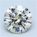 1.51 Carats, Round Diamond with Excellent Cut, H Color, SI1 Clarity and Certified by EGL