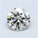 1.00 Carats, Round Diamond with Excellent Cut, G Color, SI1 Clarity and Certified by EGL