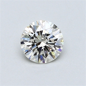 Picture of 0.53 Carats, Round Diamond with Excellent Cut, H Color, VVS1 Clarity and Certified by EGL