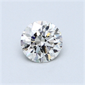 0.54 quilates, Redondo Diamante , Color F, claridad VVS2 y certificado por EGL