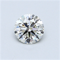 0.55 Carats, Round Diamond with Excellent Cut, H Color, VVS1 Clarity and Certified by EGL