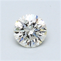 0.55 Carats, Round Diamond with Excellent Cut, H Color, VVS1 Clarity and Certified by EGL