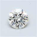 0.55 quilates, Redondo Diamante , Color H, claridad VVS1 y certificado por EGL
