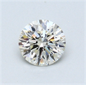 0.56 Carats, Round Diamond with Excellent Cut, H Color, VVS1 Clarity and Certified by EGL