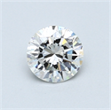 0.56 quilates, Redondo Diamante , Color E, claridad VS2 y certificado por EGL