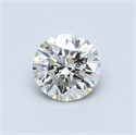 0.56 Carats, Round Diamond with Excellent Cut, F Color, VS2 Clarity and Certified by EGL
