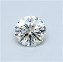 0.52 Carats, Round Diamond with Excellent Cut, G Color, VVS1 Clarity and Certified by EGL