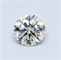 0.58 Carats, Round Diamond with Excellent Cut, G Color, VS1 Clarity and Certified by EGL