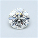 0.59 Carats, Round Diamond with Excellent Cut, G Color, VS1 Clarity and Certified by EGL