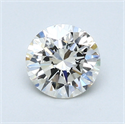 0.73 Carats, Round Diamond with Excellent Cut, H Color, VVS1 Clarity and Certified by EGL