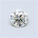 0.50 Carats, Round Diamond with Excellent Cut, G Color, VVS2 Clarity and Certified by EGL