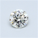 0.52 quilates, Redondo Diamante , Color G, claridad VVS1 y certificado por EGL