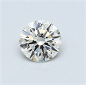 0.52 quilates, Redondo Diamante , Color G, claridad VVS2 y certificado por EGL