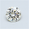 0.63 quilates, Redondo Diamante , Color H, claridad VS1 y certificado por EGL