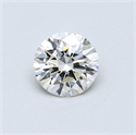 0.50 quilates, Redondo Diamante , Color G, claridad SI1 y certificado por EGL
