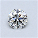 0.51 quilates, Redondo Diamante , Color G, claridad SI1 y certificado por EGL