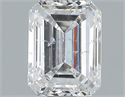 0.91 Carats, Emerald Diamond with  Cut, F Color, SI1 Clarity and Certified by EGL