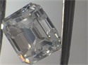 0.96 Carats, Emerald Diamond with  Cut, D Color, SI2 Clarity and Certified by EGL