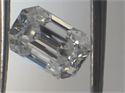 1.02 Carats, Emerald Diamond with  Cut, E Color, SI2 Clarity and Certified by EGL