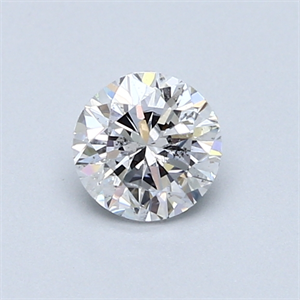 Picture of 0.62 Carats, Round Diamond with Fair Cut, D Color, I1 Clarity and Certified by GIA