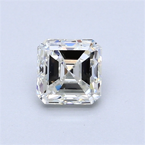Picture of 0.70 Carats, Asscher Diamond with  Cut, I Color, VS1 Clarity and Certified by GIA