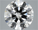 5.01 Carats, Round Diamond with Excellent Cut, H Color, IF Clarity and Certified by HRD