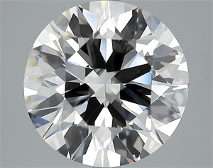 Picture of 5.01 Carats, Round Diamond with Excellent Cut, H Color, IF Clarity and Certified by HRD
