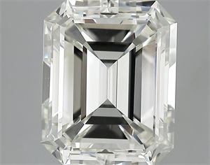 Picture of 5.07 Carats, Emerald Diamond with  Cut, I Color, IF Clarity and Certified by HRD
