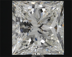 Picture of 3.59 Carats, Princess Diamond with  Cut, H Color, VS2 Clarity and Certified by GIA