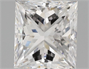 1.04 Carats, Princess Diamond with  Cut, E Color, VS1 Clarity and Certified by GIA