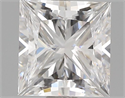 1.00 Carats, Princess Diamond with  Cut, E Color, VS2 Clarity and Certified by GIA