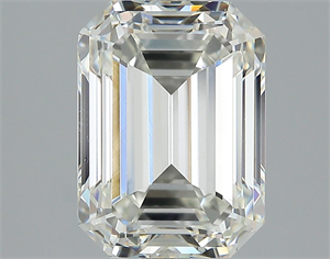 Picture of 3.01 Carats, Emerald Diamond with  Cut, H Color, VS1 Clarity and Certified by HRD