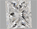 1.11 Carats, Princess Diamond with  Cut, E Color, VS1 Clarity and Certified by GIA