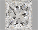 1.03 Carats, Princess Diamond with  Cut, E Color, VS1 Clarity and Certified by GIA