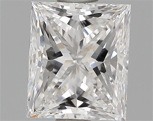 Picture of 1.00 Carats, Princess Diamond with  Cut, E Color, VS1 Clarity and Certified by GIA