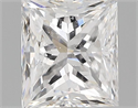 1.01 Carats, Princess Diamond with  Cut, D Color, VS2 Clarity and Certified by GIA