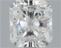 1.10 Carats, Radiant Diamond with  Cut, F Color, VVS2 Clarity and Certified by GIA