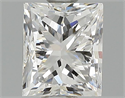 1.00 Carats, Princess Diamond with  Cut, F Color, VS1 Clarity and Certified by GIA