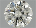 2.10 quilates, Redondo Diamante , Color L, claridad VVS1 y certificado por HRD