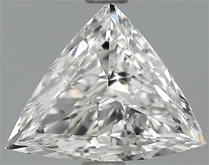 0.72 Carats, Triangle Diamond with  Cut, F Color, IF Clarity and Certified by GIA