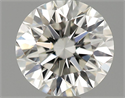 0.50 Carats, Round Diamond with Very Good Cut, H Color, VS1 Clarity and Certified by GIA