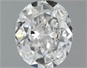 1.05 quilates, Ovalado Diamante , Color F, claridad VVS1 y certificado por GIA