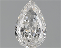 0.74 Carats, Pear Diamond with  Cut, F Color, VVS1 Clarity and Certified by GIA