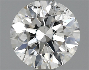Picture of 0.54 Carats, Round Diamond with Very Good Cut, E Color, SI2 Clarity and Certified by GIA