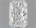 0.80 Carats, Radiant Diamond with  Cut, D Color, VS2 Clarity and Certified by GIA