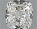 0.70 Carats, Cushion Diamond with  Cut, F Color, VS1 Clarity and Certified by GIA