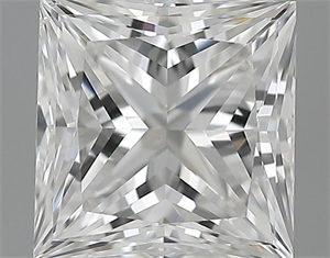 Picture of 0.94 Carats, Princess Diamond with  Cut, F Color, VS2 Clarity and Certified by GIA